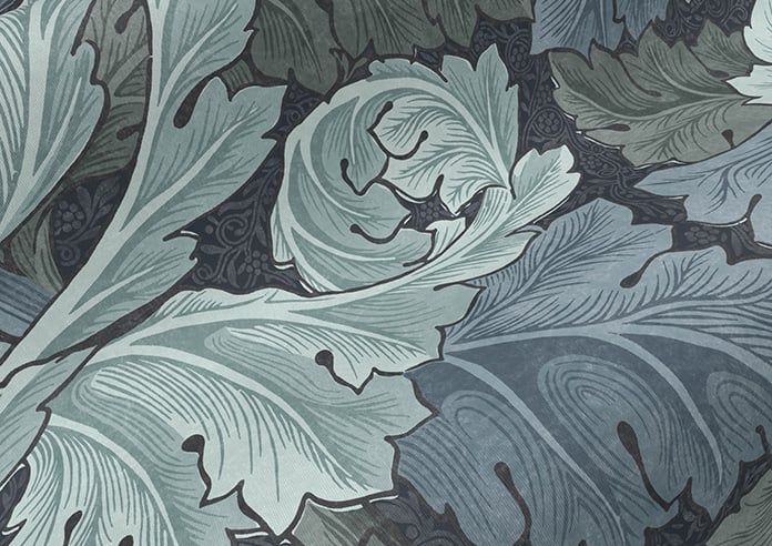 William Morris At Home Acanthus, Indigo - Twist&Fit Roller Blind - Image 4